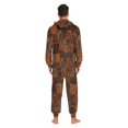 thumbnail image 4 of FORMRS Onesies Pajama for Adults Unisex Hoodie Winter Jumpsuit One Piece Sleepwear, Sizes S-2XL, Abstract Tribal Pattern, 4 of 7