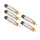 thumbnail image 3 of Conector RCA macho chapado en oro de alta fidelidad para piezas de cable musical. Pearl Nickel, 3 of 9