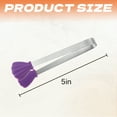 thumbnail image 7 of FACEGA Metal Tongs,Shell Shape Stainless Steel Tongs for Cooking,U-Shaped Handle 5" Tongs,For Pick Up, Sugar Cubes, Milk Balls,Purple, 7 of 7