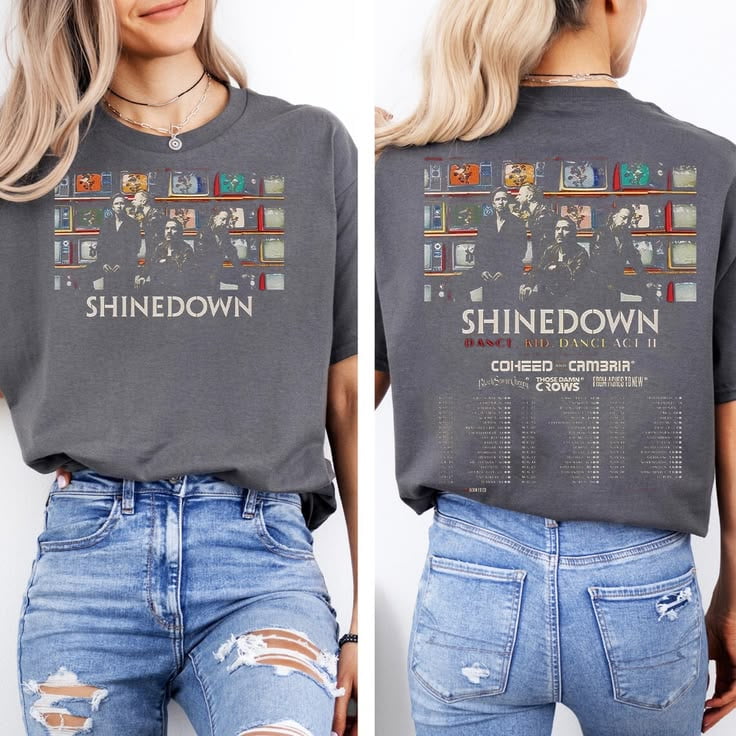 Shinedown Tour 2026 T-shirt Sizes S-5XL - Walmart.com