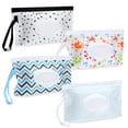 thumbnail image 4 of 4Pcs Baby Wipe Portable Baby Wipes Case Reusable Refillable Travel Wipe Holder Bag, 4 of 4