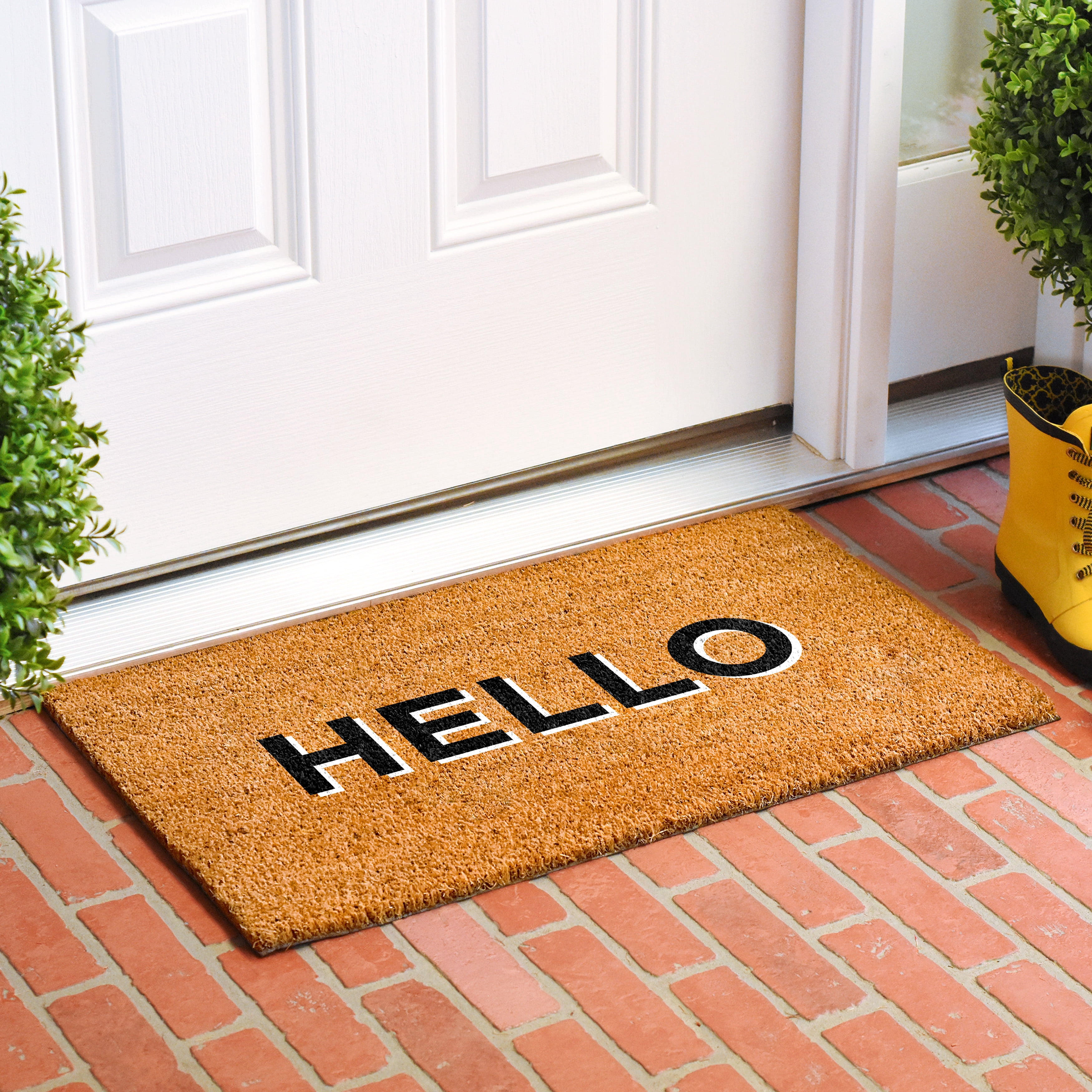 Calloway Mills 112051729 Retro Block Hello Doormat 17" x 29"