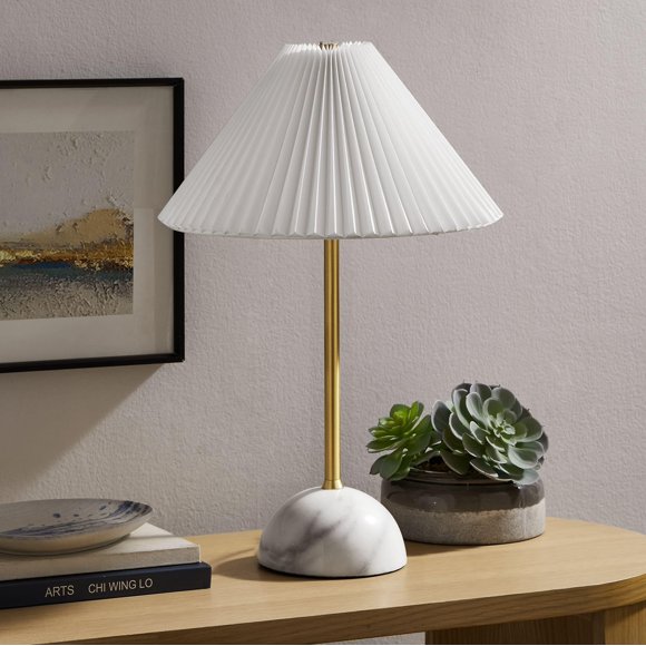 Lámpara Modway Illusion Dome con base de mármol, latón, 35 x 35 x 51 cm
