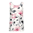 thumbnail image 5 of Womens Tank Tops Summer Dressy Floral Print Sleeveless Loose Round Neck Fashion Tunic Tops, 5 of 5