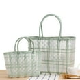 thumbnail image 6 of kiskick Waterproof Vegetable Basket: Large Capacity PVC Fruit Braid Hand-Carrying Organizer Pouch - Suitable for Home Use, 6 of 8