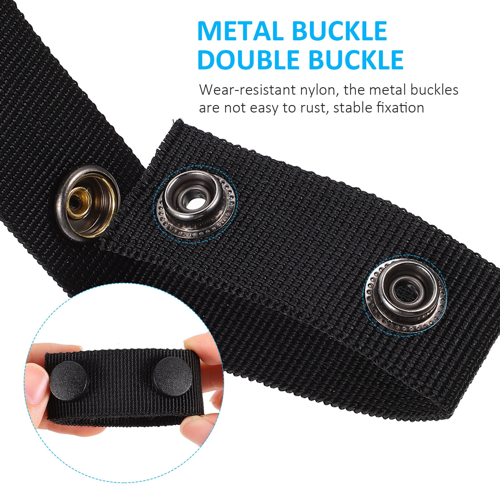 4pcs Double Buckle Duty Belt Loop, Suitable For Outdoor Camping