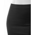 thumbnail image 3 of Doublju Women's Stretchy Midi Pencil Skirts (Plus Size Available), 3 of 4