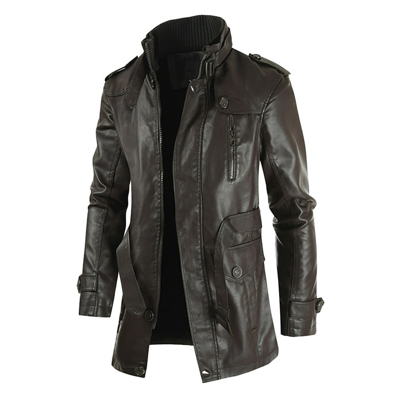 Dtydtpe 2024 Clearance Sales, Leather Jacket Men, Men's Winter