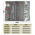 thumbnail image 3 of Memorial Blanket Gift, Sending Hugs from Heaven, Blanket Memorial Gift for Family Members, Grandparents, Mom, Dad, Brothers, Sisters 50x40, 3 of 6