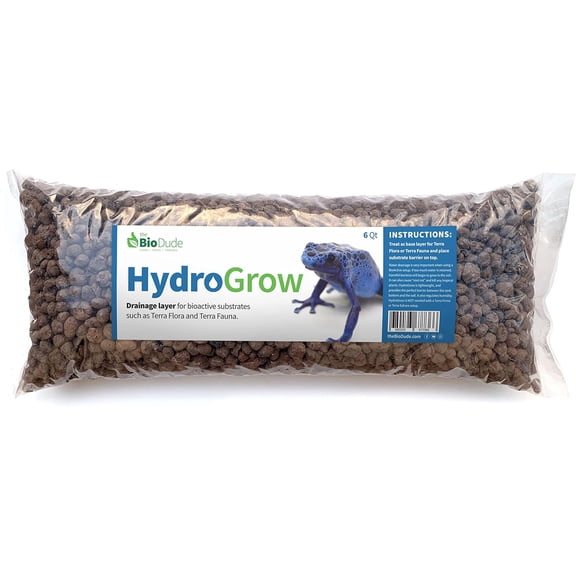 The Bio Dude HydroGrow V2 Bioactive Terrarium Drainage Layer, 6 Qt