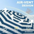 thumbnail image 5 of AMMSUN 6.5ft Beach Umbrella for Sand with Tilt & UPF50+ Sun Protection & Carry Bag,Navy Stripes, 5 of 6