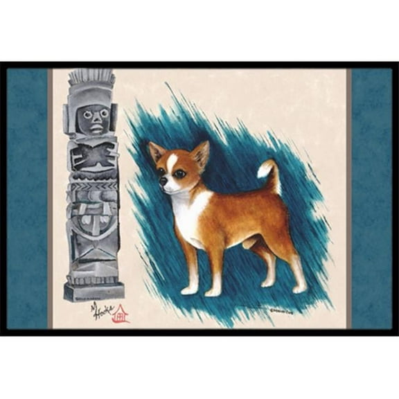 Carolines Treasures Chihuahua Totem Indoor & Outdoor Mat - 18 x 27 in.