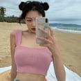 thumbnail image 5 of Spdoo Knitted Vest Women Outer Wear Slim-fit Cropped Bra Short Bottoming Top, 5 of 5