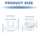 thumbnail image 2 of Uxcell 3 Pcs Tapón de Silicona en Forma de T, Diámetro 107 mm/4.21 Pulgadas, Tapón de Silicona Impermeable Reutilizable, Tapón Redondo de Sellado para Equipos de Tuberías, Blanco, 2 of 7