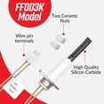 thumbnail image 6 of Hot Water Igniter Replacement for Rheem Water Heater, 0206FF003, FF003K, 6 of 7