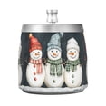 thumbnail image 7 of Yayeee Ashtray with Lid for Cigarette Smokeless Stainless Steel Home Ash Holder, Green Snowmen, 7 of 7