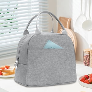 Inosoo Insulated Lunch Bag, Canvas Thermal Tote for Work & School