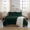 thumbnail image 3 of DHOLE Queen Comforter Set 7 Pieces – Seersucker Textured Waffle Weave Bed in a Bag, All-Season Lightweight Microfiber Bedding Sets with Sheets & Pillow Shams, Farmhouse Vintage Decor – Green, 3 of 12