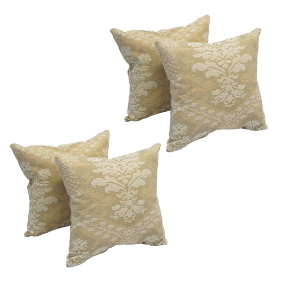 17-inch Jacquard Throw Pillows with Inserts (Set of 4) 9910-S4-ID-015