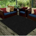 thumbnail image 4 of Broadway Collection Solid Color Indoor Outdoor Area Rug Black - 4' x 6', 4 of 4