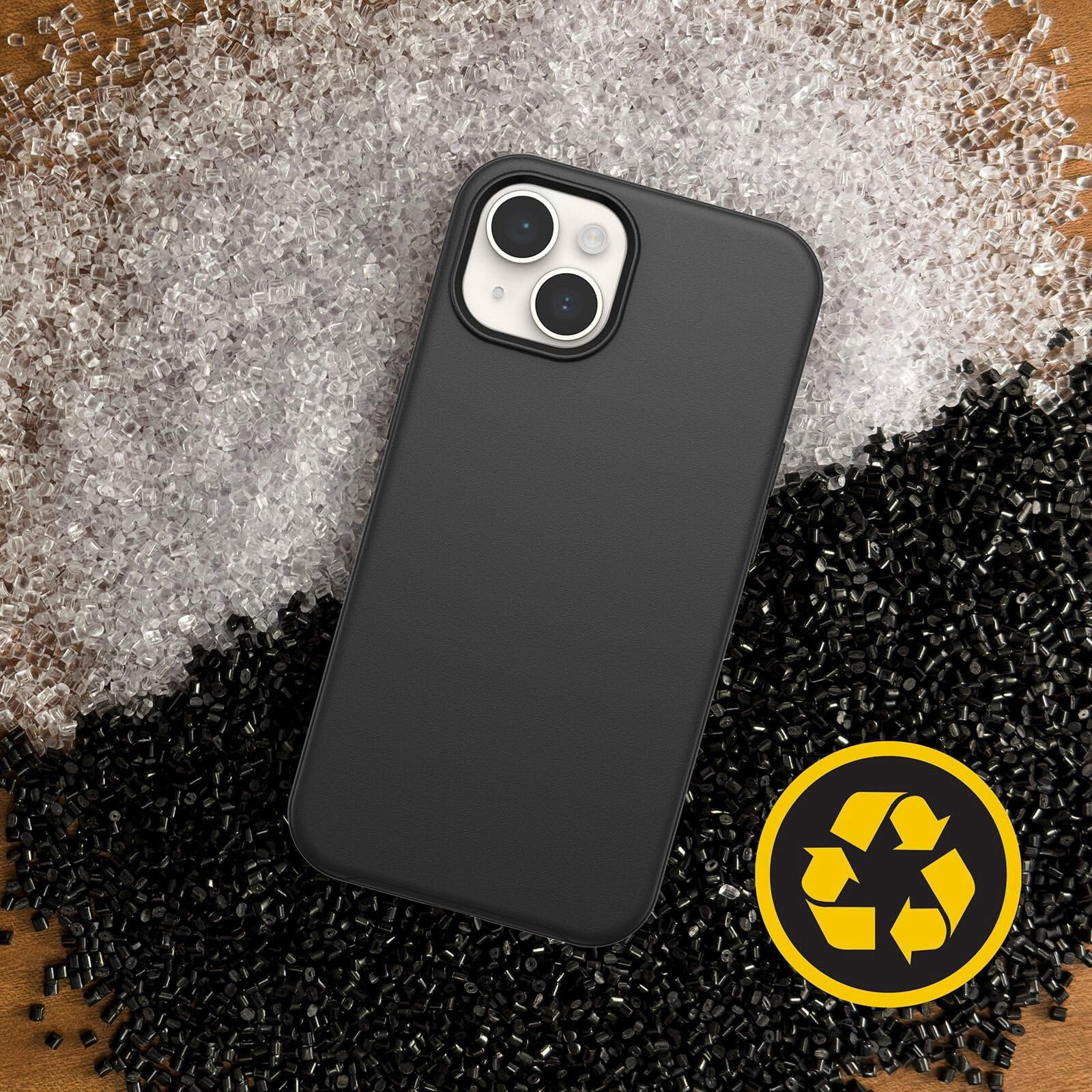 OtterBox iPhone 15, iPhone 14, & iPhone 13 Only - Symmetry Series Case - Black - Ultra-Sleek - Wireless Charging Compatible - Raised Edges Protect Camera & Screen