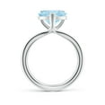 thumbnail image 2 of Angara Natural 2.52 Ct. Aquamarine Solitaire Ring in Sterling Silver for Women (Ring Size: 7.5), 2 of 9