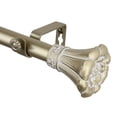 thumbnail image 3 of 1" Dia Adjustable 66"-120" Curtain Rod with Regulu Finials - Light Gold,(100-02-663), 3 of 3