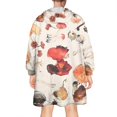thumbnail image 2 of Colorful Mushroom Watercolor White Pattern Wearable Oversized Blanket,Wearable Blanket Hoodie for Adults,Cozy Hooded Blankets with Super Pockets,Super Warm Fuzzy Pullover for Women & Men, 2 of 6