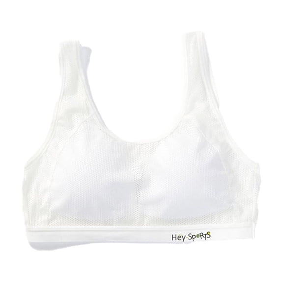 LYMAYTER 12-15Y Kids Seamless Training Bras Girls Soft Cotton Breathable Mesh Bra Racerback Fixed Pads‌