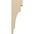 thumbnail image 3 of 5"W x 10"D x 30"H Thin Mediterranean Rough Cedar Woodgrain TimberThane Corbel, Primed Tan, 3 of 6