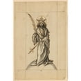 thumbnail image 3 of Hans Holbein The Elder 11x14 Black Modern Framed Museum Art Print Titled - A St. King (As a Martyr) (1500), 3 of 5