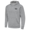 thumbnail image 2 of Men's Antigua  Heather Gray Bowman Gray Stadium Victory Pullover Hoodie, 2 of 3