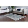 thumbnail image 3 of Rugs.com Rabia Collection Rug – 9' x 12' Blue Low Rug Perfect For Living Rooms, Large Dining Rooms, Open Floorplans, 3 of 9