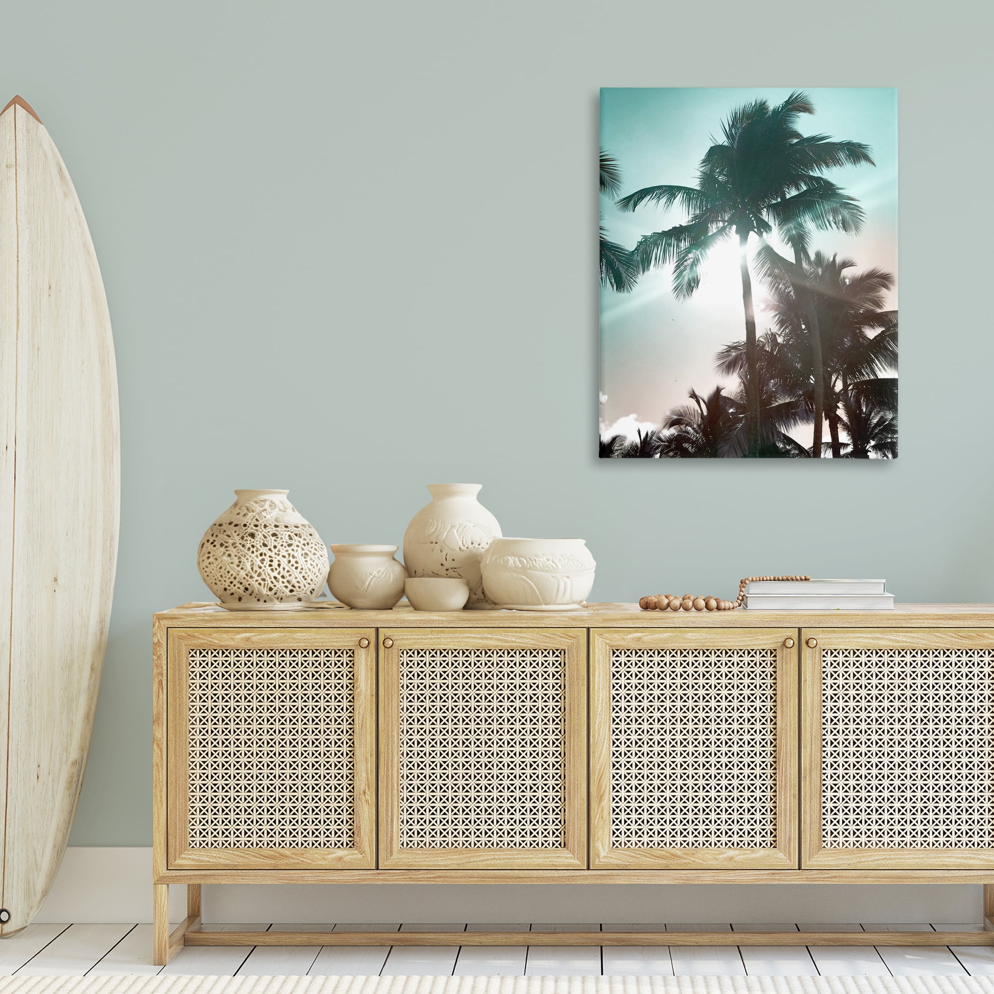 Stupell Industries Shady Palm Trees Coastal Photography Gallery Wrapped Canvas Art Print Wall Art, 30 x 40
