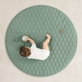 thumbnail image 3 of Comfy Cubs Premium Play Mat, Round (Medium) 48" - Kids & Toddler Play Mat Non-Slip Bottom - Fern, 3 of 7