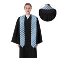 thumbnail image 4 of Fuzoiu french Bulldog Face Print Graduation Sash,Graduation Stole,Unisex Adult Graduation Stole Shawl 91" Long,for Academic Commencements Shawl-Flattened, 4 of 7