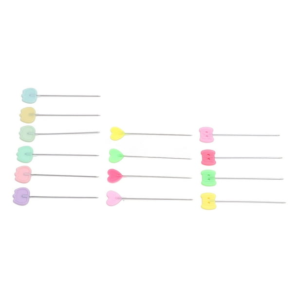 Juego De Alfileres Rectos De Cabeza Plana, Versátil Juego De Alfileres De Costura Portátil 300 Piezas Para Decoraciones De Boda