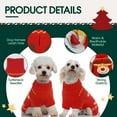 thumbnail image 3 of Kuoser Dog Cat Sweater Warm Pet Knitwear Christmas Clothes for Dogs, Red, M, 3 of 8