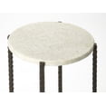 thumbnail image 3 of Marble and Metal - Multi-Color - Round - Iron, Marble - BUTLER ROUND MARBLE & METAL NIGELLA ACCENT TABLE, 3 of 3