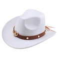 thumbnail image 3 of Chapeau de Cowboy Classification des Produits Style Western avec Bandeau Classique pour Hommes et Femmes, 3 of 4