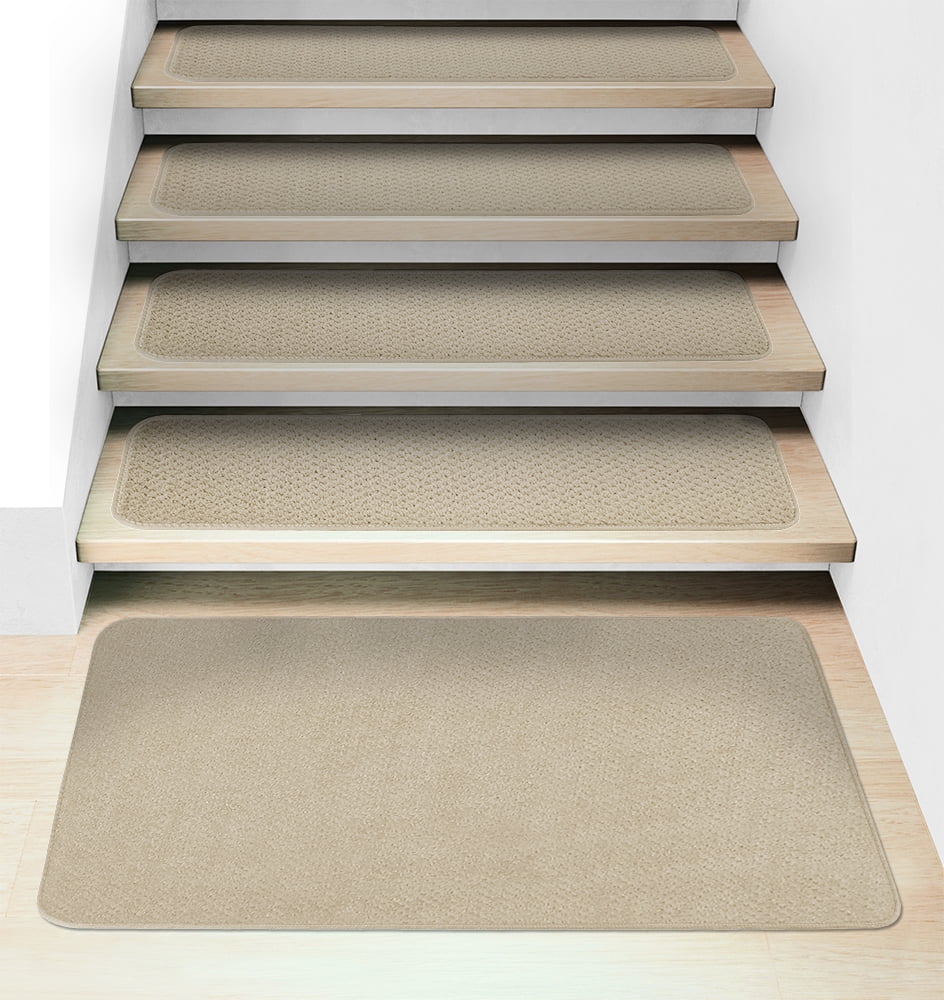 Home Stair Decor Thread Mat Protective Staircase Cover Rug Non-slip Step Carpet 