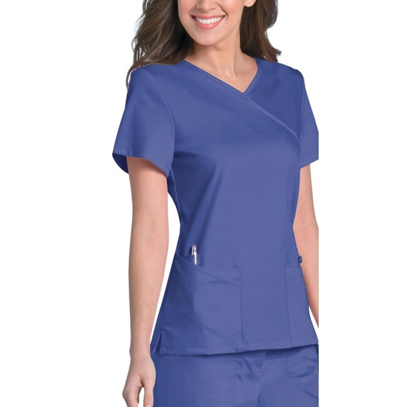 Urbane 'Sophie' Crossover Tunic Scrub Top