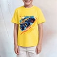 thumbnail image 2 of KPOPLK Boys Summer Top Crewneck Short Sleeve T Shirt for 3t 4t 5t 6t 7t 8t 9t Cartoon Graphic Tee Trendy Shirt Size 9-10 Years,Yellow, 2 of 4