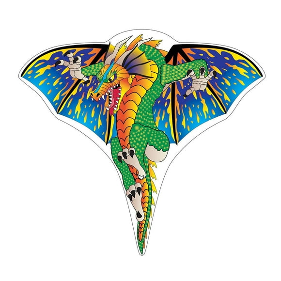 X Kites Dragon 28 Inch Poly Kite. Hunter