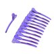 thumbnail image 2 of Pinza De Pico De Pato, Pinzas Para El Cabello Profesionales De Acero Para Salón, 12 Piezas De Peluquería Para Estilistas, Peluqueros, 2 of 7