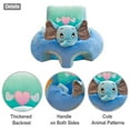 thumbnail image 3 of Blublu Park Baby Support Sofa, Sitting Chair Safe Sit Up Back Head Protect Seat Learn to Sit Chair for Toddlers 3-24 Month Floor Plush Lounger (Elephant), 3 of 7