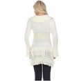thumbnail image 3 of Simply Couture Women's Casual Knit Long Sleeve Open Front Cardigan Sweaters-White-X-Large, 3 of 3