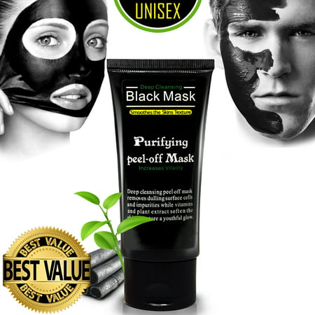 Ultimate Purifying Black Mask for Men & Women, Peel Off Blackhead Remover Activated Charcoal Carbon Face Mask for Acne, Oil Control, and Wrinkle Reduction