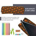 thumbnail image 5 of Cauagu Quirky Corn Pumpkin Print Leather Pencil Pen Case - Stationery Bag Portable Stationery Bag Big Capacity Pencil Pouch Cosmetic Organizer Bag for Men & Women, 5 of 7
