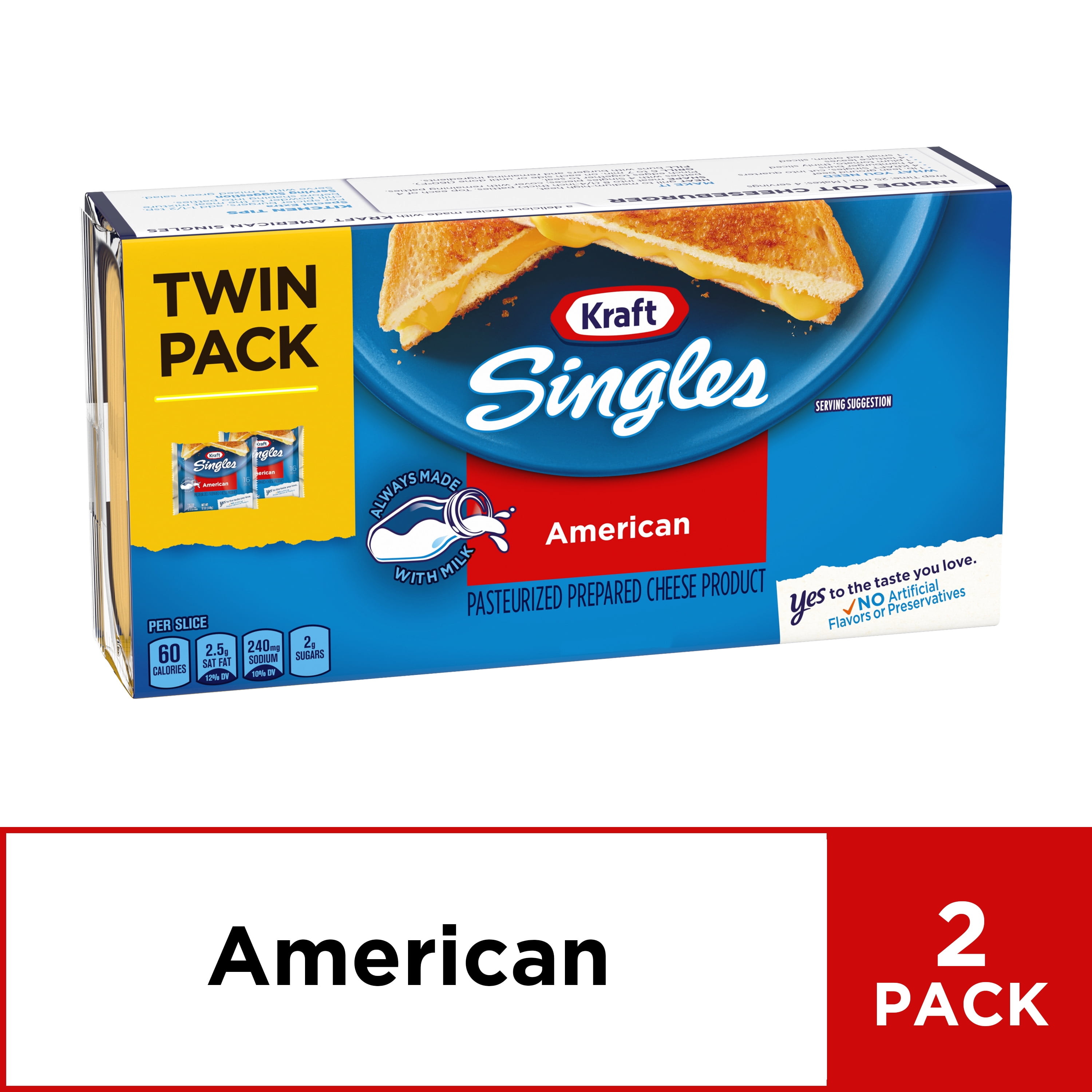 Kraft Singles American Slices, 32 ct 24.0 oz Wrapper